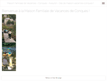 Tablet Screenshot of maison-vacances-conques.com